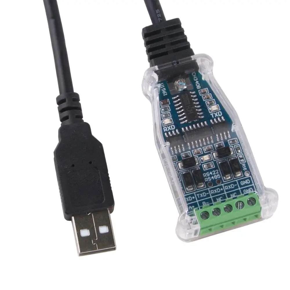 CH340B USB to RS485 RS422 Serial Communication Module Converter Adapter Cable