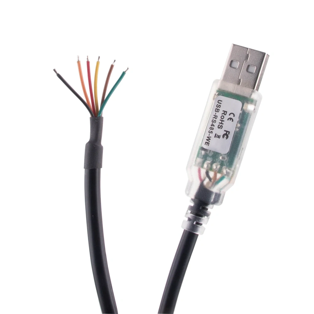USB to RS485 Serial Port Converter Adapter Cable 6Pin Wire End FTDI Chip Supports Windows 10 8 7 XP and Mac OS