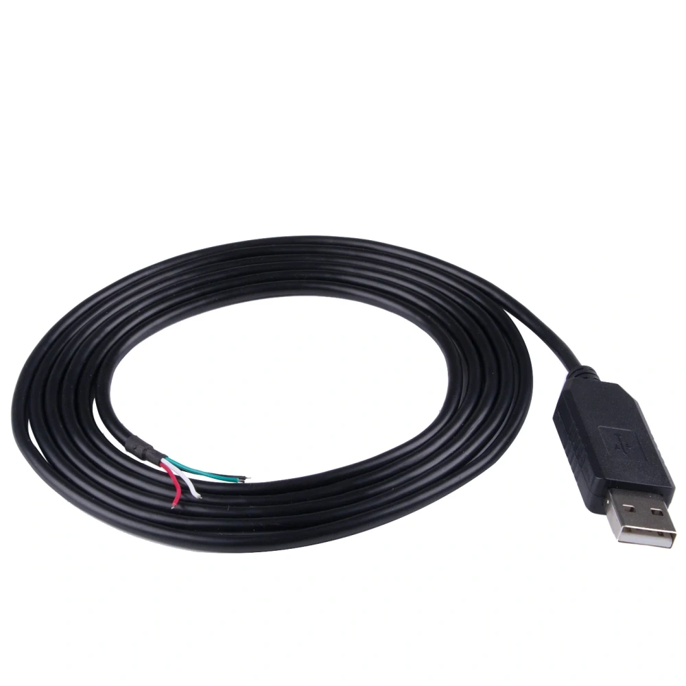 FT232RL USB RS232 Serial 4Pin Wire End Stripped Communication Cable Compatible for USB-RS232-WE