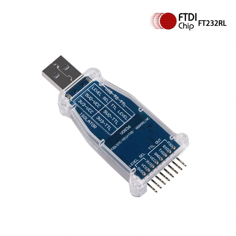 FTDI Chip USB to 3.3v 5v TTL UART Isolated Serial Converter Adapter Support Win7/8/10