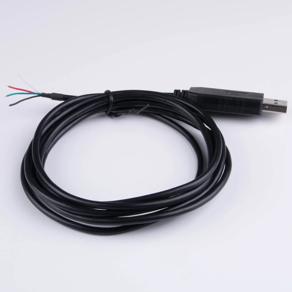 FT232RL USB RS232 Serial 4Pin Wire End Stripped Communication Cable Compatible for USB-RS232-WE