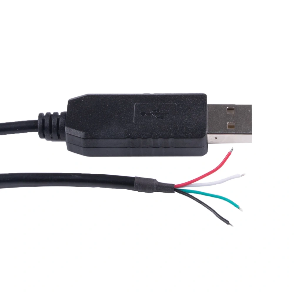 FT232RL USB RS232 Serial 4Pin Wire End Stripped Communication Cable Compatible for USB-RS232-WE