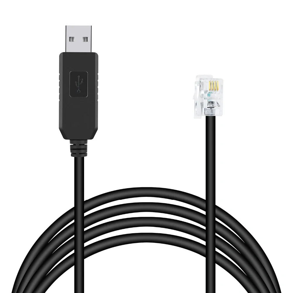 FTDI USB RS232 4P4C RJ9 Adapter Serial Converter 6FT 16.4FT Ioptron Telescope Cable for IEQ30pro ZEQ25 CEM60 Smarteq Pro