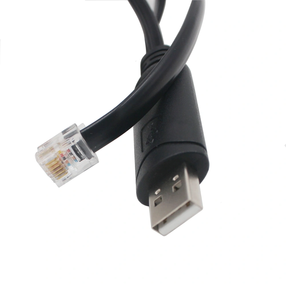 USB to RS232 RJ12 6P6C Network Serial Console Router Adapter Plug Converter Cable With FTDI Chip Support Win10