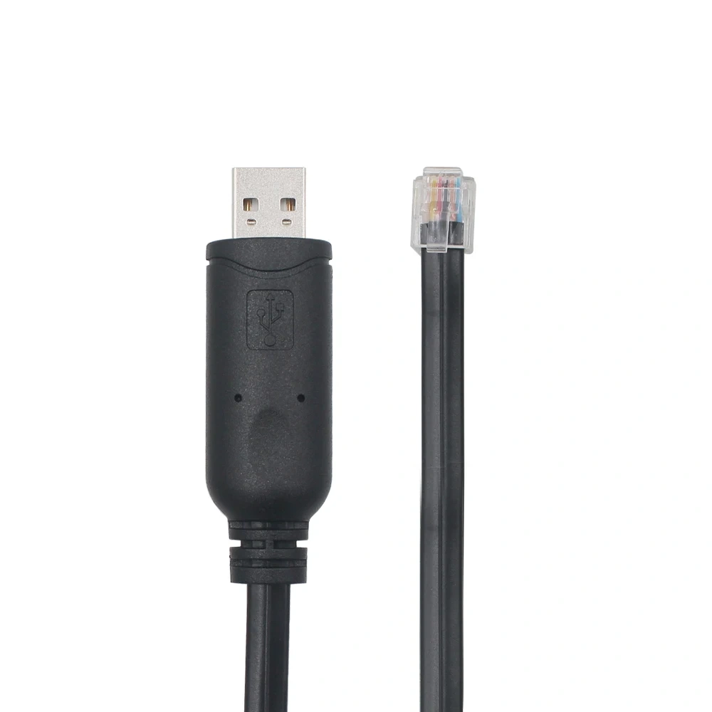 USB to RS232 RJ12 6P6C Network Serial Console Router Adapter Plug Converter Cable With FTDI Chip Support Win10