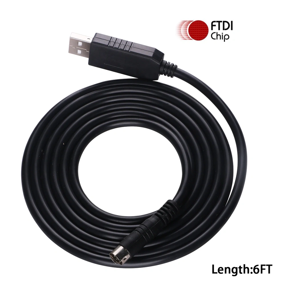 FTDI FT231XS USB TO Din 8 Pin Male Connector RS232 Serial Communication Upgrade Cable for Kenwood Radio Walkie Talkie TM-D710 V7