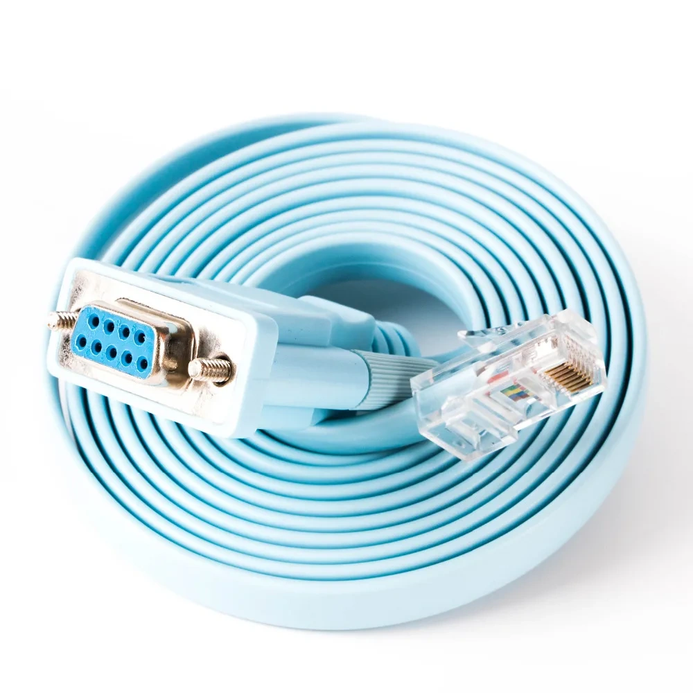 RJ45 Cat5e CAT6 to RS232 DB9 Console Router Cable