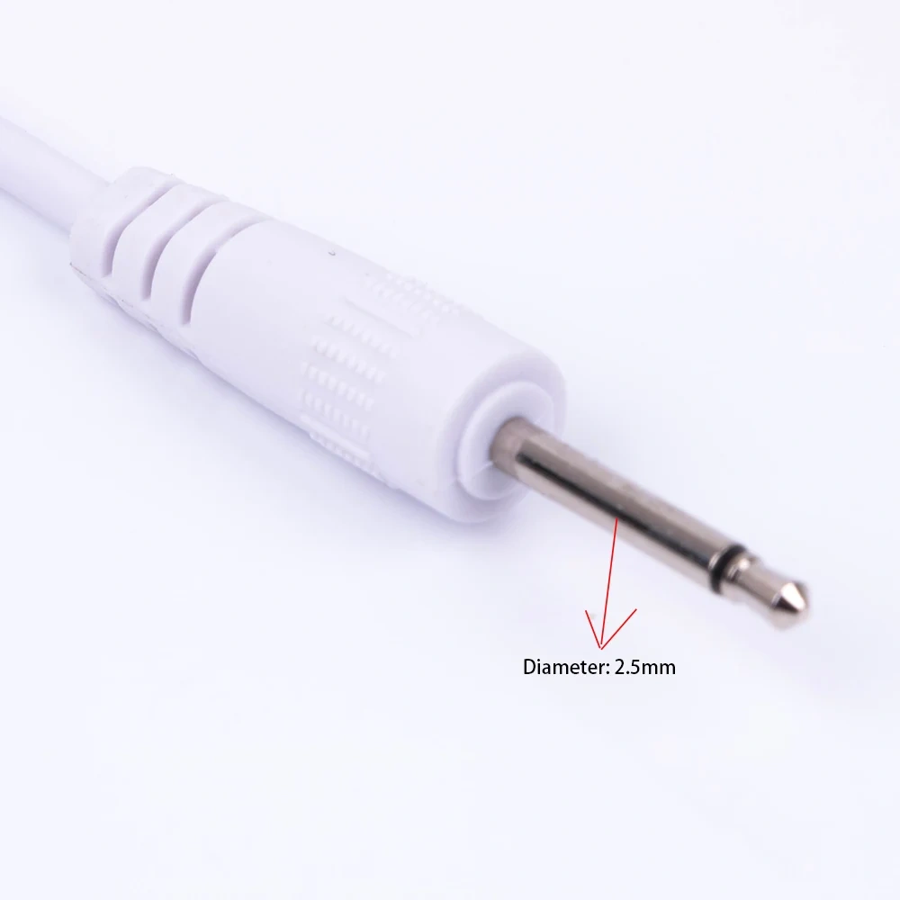 USB to DC 2.5mm Audio Jack Adapter Cable DC Power 2 Pole 18mm Long jack Cord White Charging cable 100cm