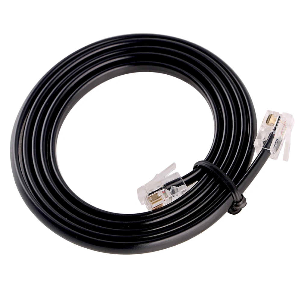 RJ9 to RJ9 Connector Telephone Cable Male  M-M 4p4c Adapter Modular Handset Voice Extension Data Cable