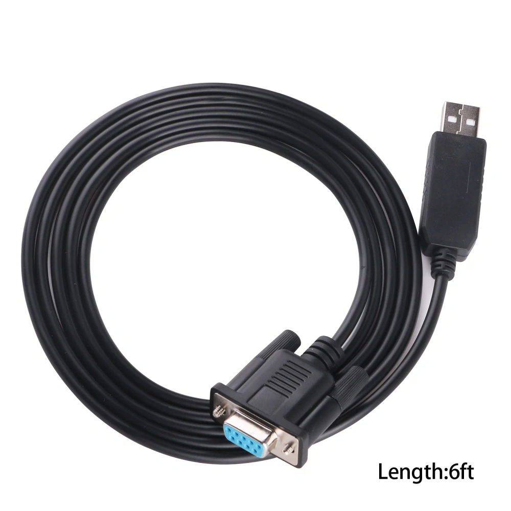 USB to DB9 Female Standard RS232 Serial Cable for Electronic Display Electronic Scale Extension RS232 Converter Cable CP2102