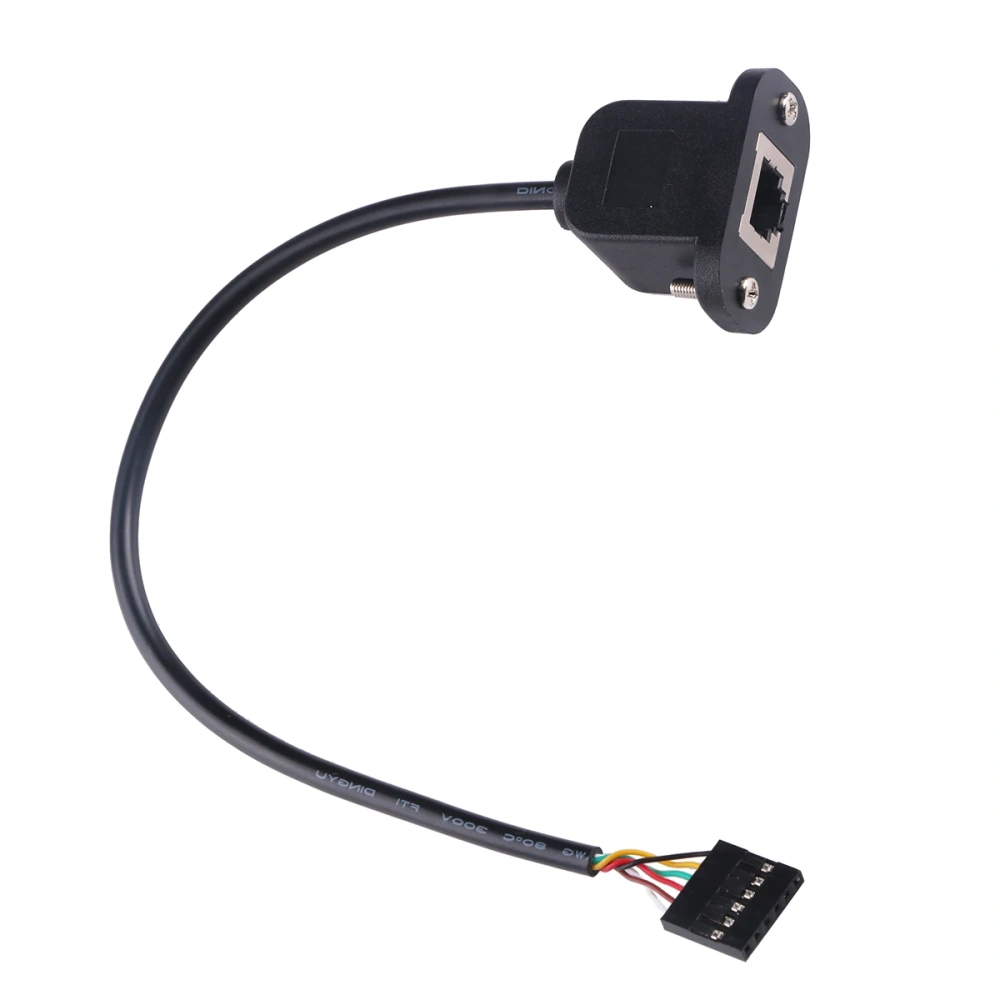 6P  Dupont Header to RJ12 RJ11  Screw Panel Mount Extension Cable