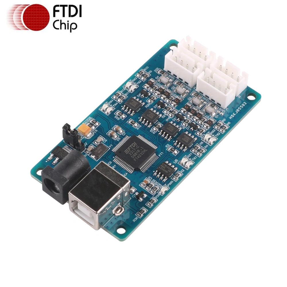 FTDI FT4232HL USB to RS485 4 Port XH2.54MM Terminal Block Serial Converter Board Programme Adapter Cable
