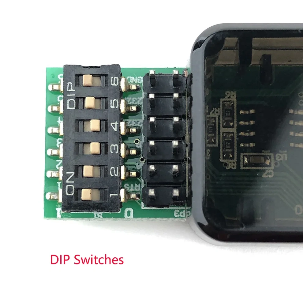 CP2102 USB to RS485 TTL RS232 Serial 12Pin ON OFF Switches Converter Adapter