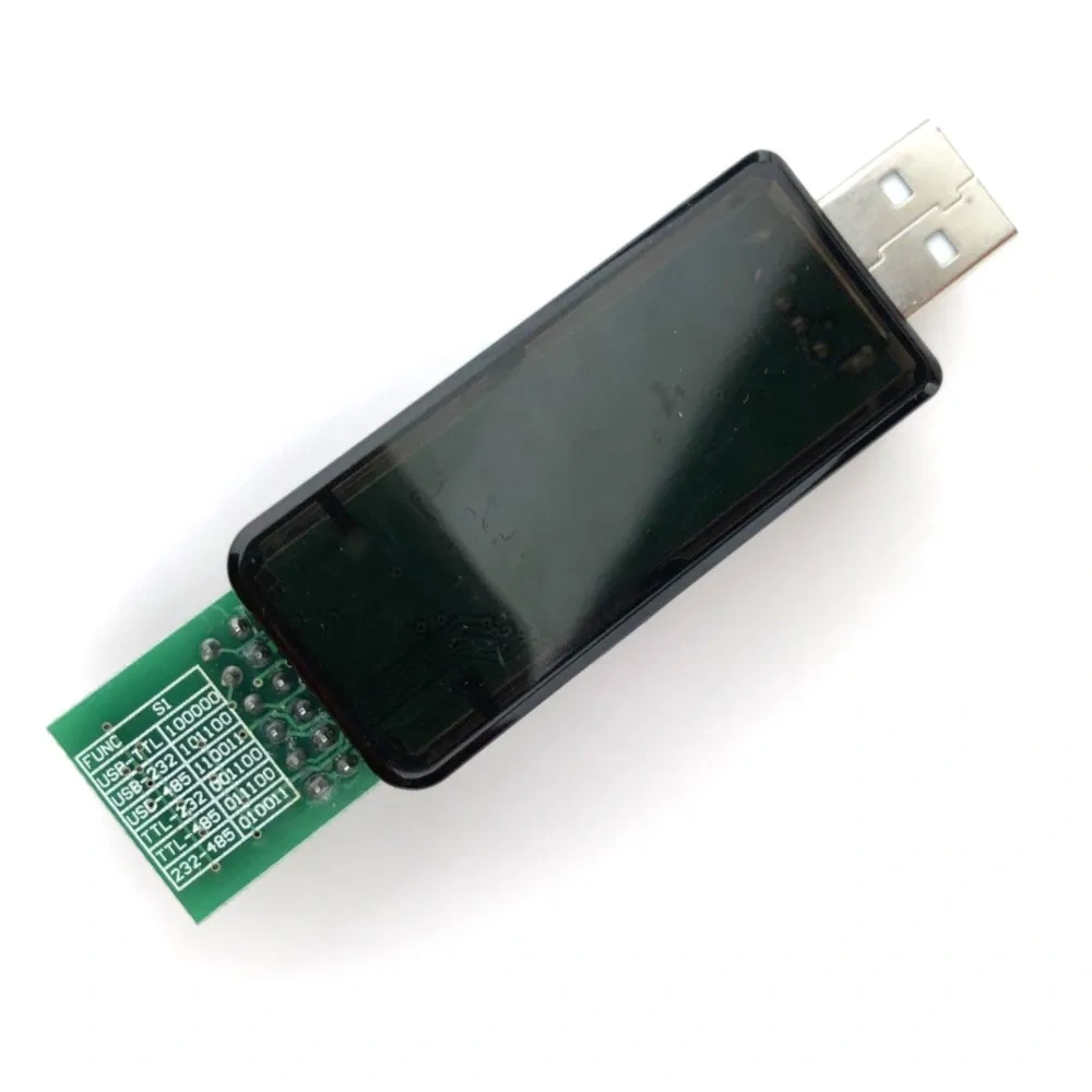 CP2102 USB to RS485 TTL RS232 Serial 12Pin ON OFF Switches Converter Adapter