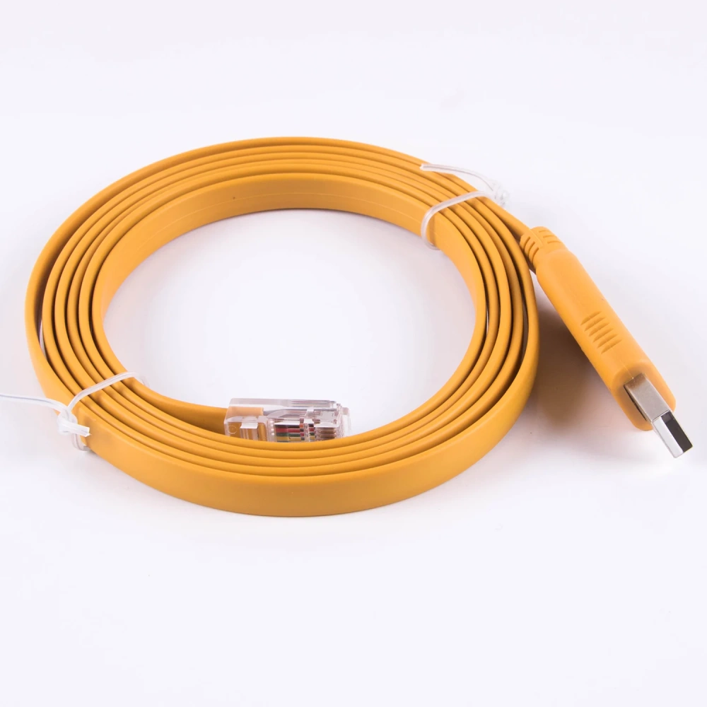 USB to RJ45 Console Cable RS232 Serial Adapter for Router RJ 45 8P8C Converter USB Control Cables 1.5M 3M 5M Yellow