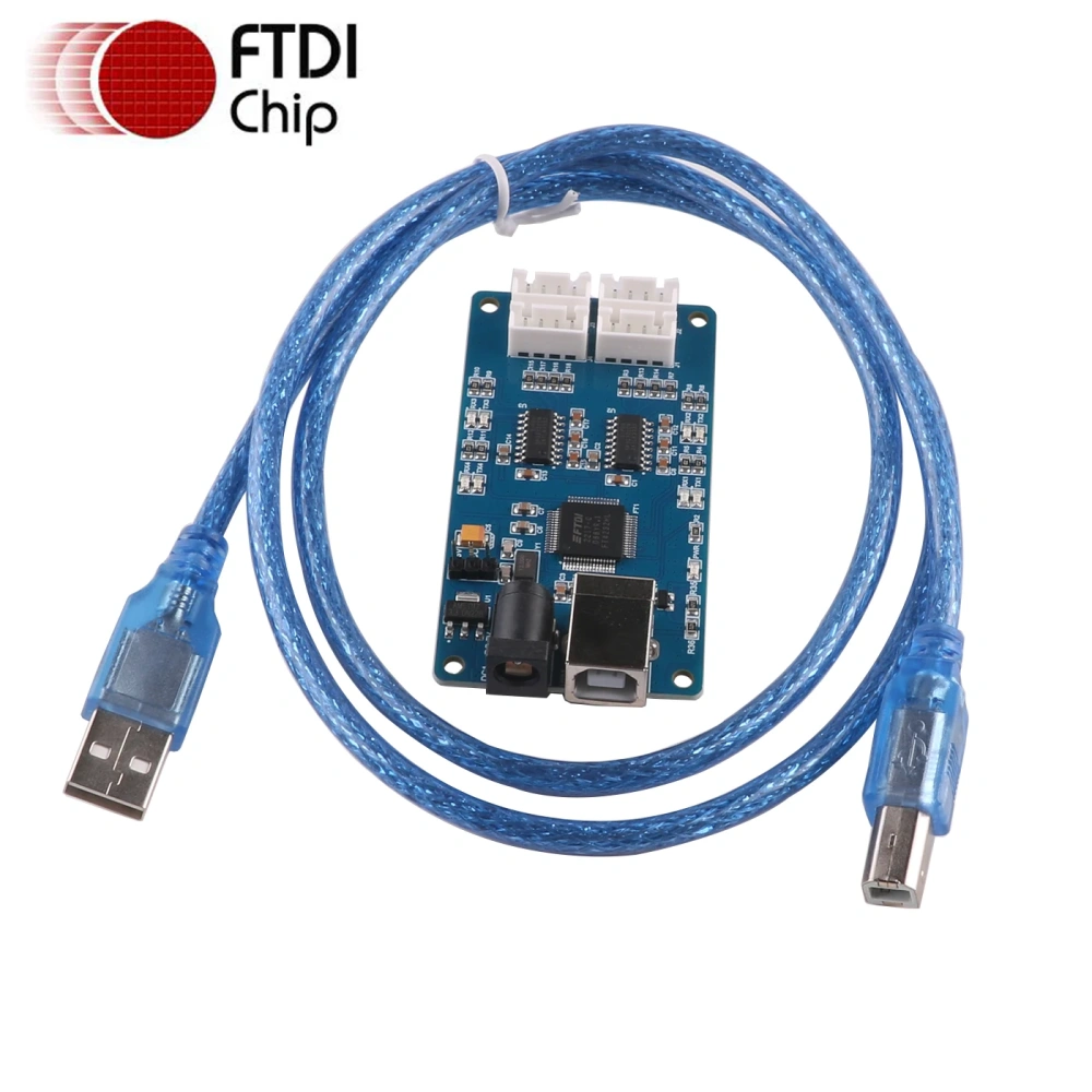 FTDI FT4232H High Speed USB to 4 Channel 2.54mm Terminal RS232 Serial Adapter Converter Programming Communication Upgrade Cable
