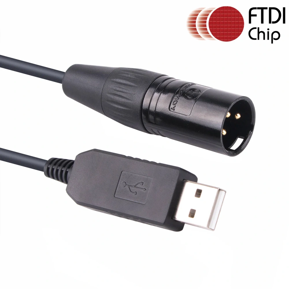 Stage Lighting Equipment Coniy for SGM Freestyler Downloadtroller Cable DMX Control Cable USB RS485 XLR Male DMX512 Cable