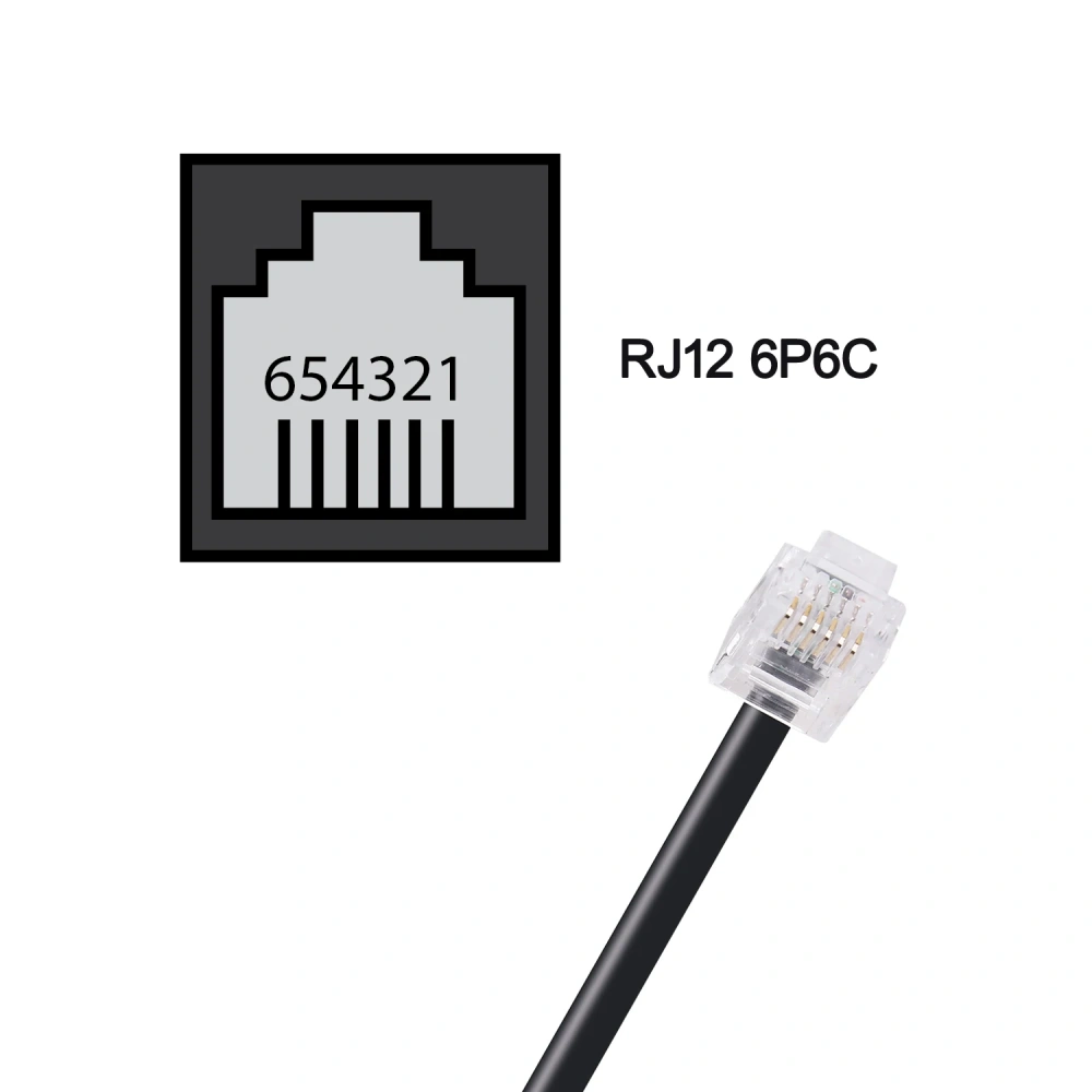DB9 to RJ12 6P6C PLC Programming RS232 Serial Cable for DirectLOGIC DL05 DL06 DL105 DL205 D3-350 D4-450 D2-DSCBL