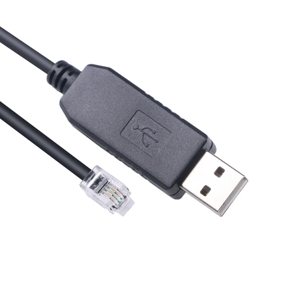 Ioptron Telescope iEQ30 Pro, Smart EQPro, ZEQ25GT, ZEQ25, CEM60, CEM25p USB to RJ9 4P4C RS232 Serial Computerize HC to PC Cable