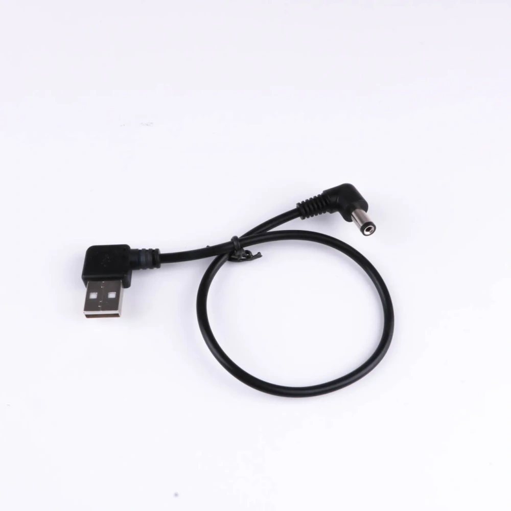 Angled USB 2.0 to 5.5/2.1mm Plug 5V DC Power Barrel Jack Cable