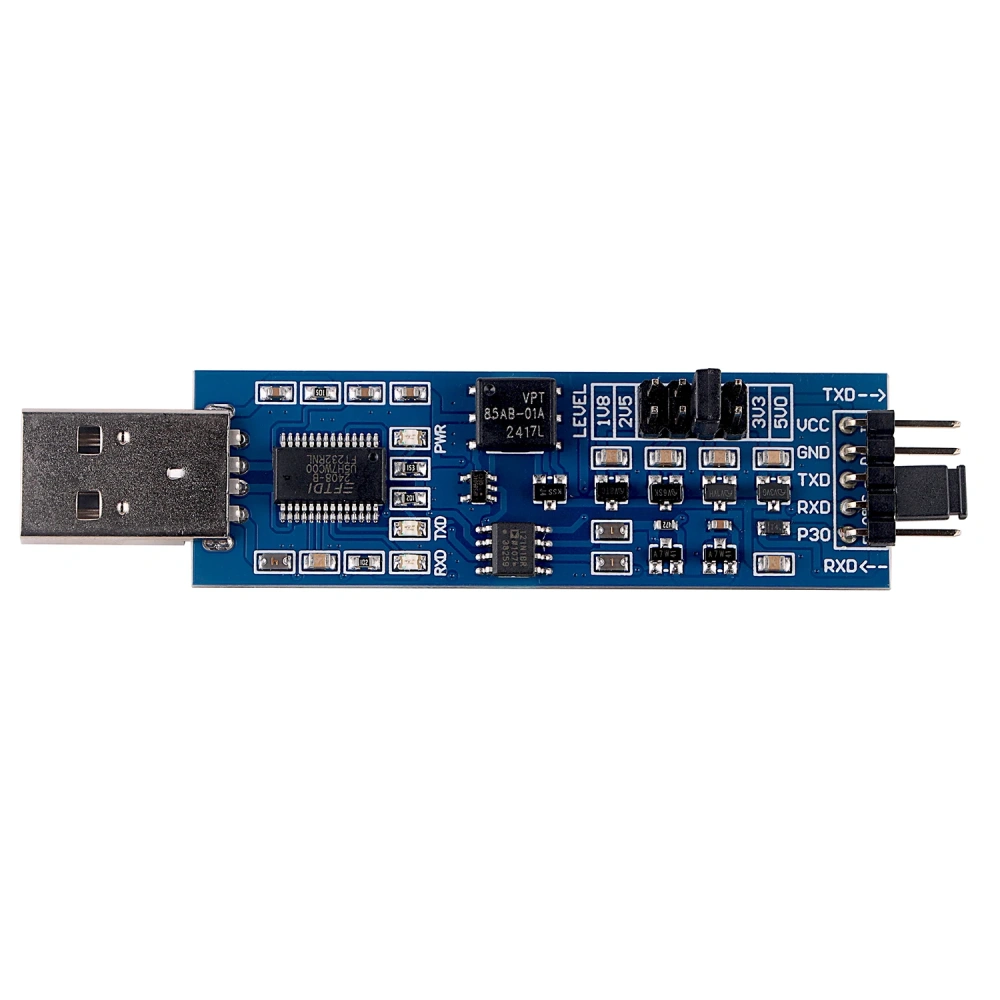 FTDI FT232RL to 1.8V 2.5V 3.3V 5V TTL UART Level Switches Isolated Serial Converter Adapter