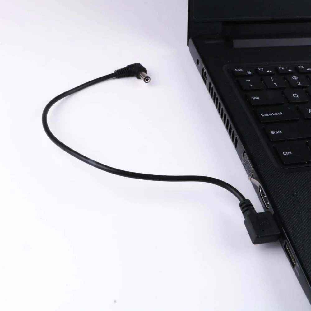 Angled USB 2.0 to 5.5/2.1mm Plug 5V DC Power Barrel Jack Cable