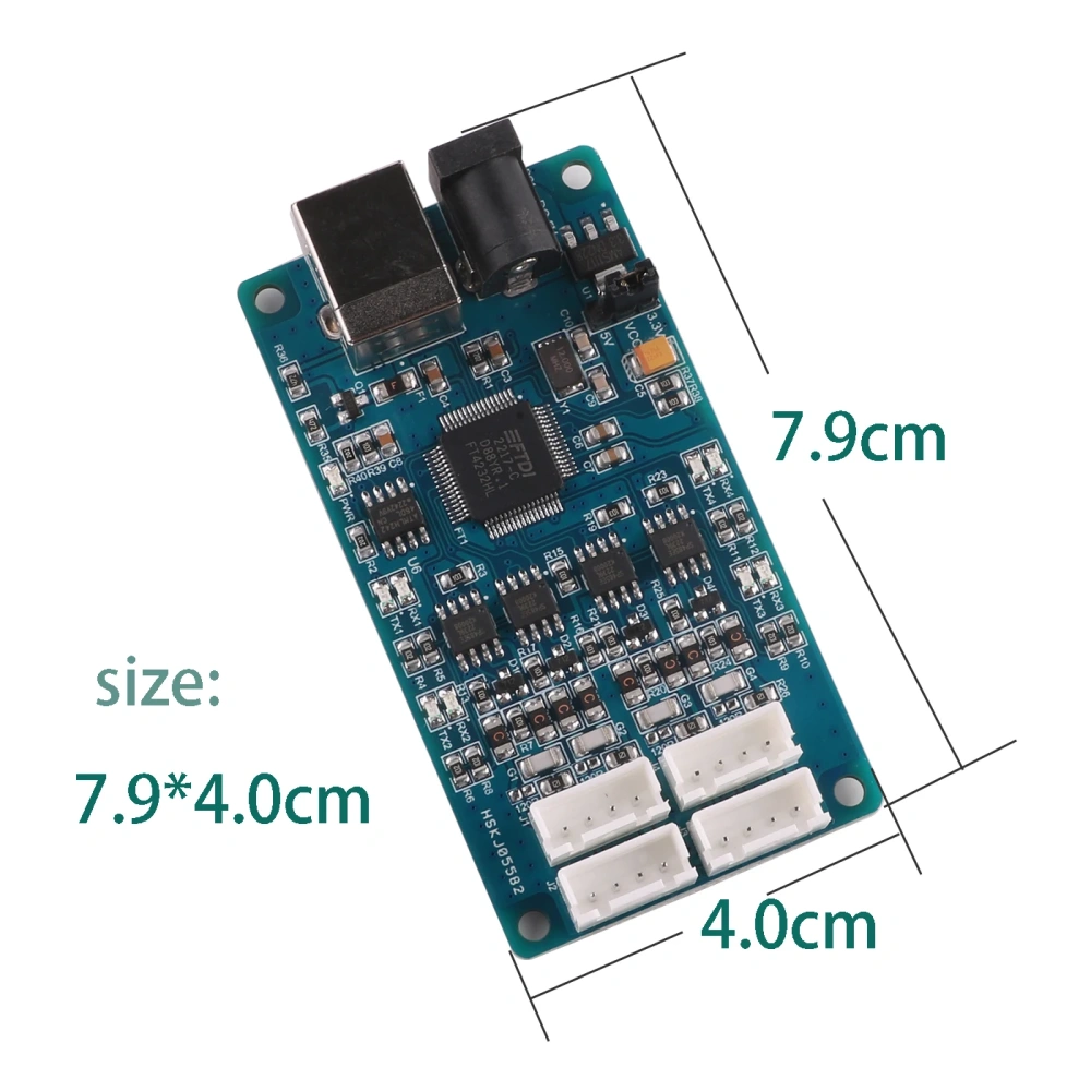 FTDI FT4232HL USB to RS485 4 Port XH2.54MM Terminal Block Serial Converter Board Programme Adapter Cable