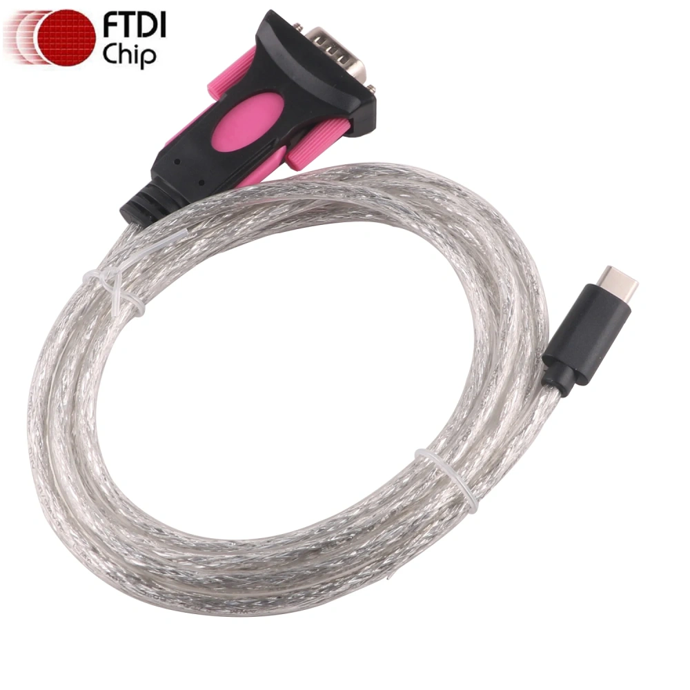 FTDI FT232RL USB C to DB9 COM PORT RS232 Serial Adapter Converter Programming Communication Upgrade Cable