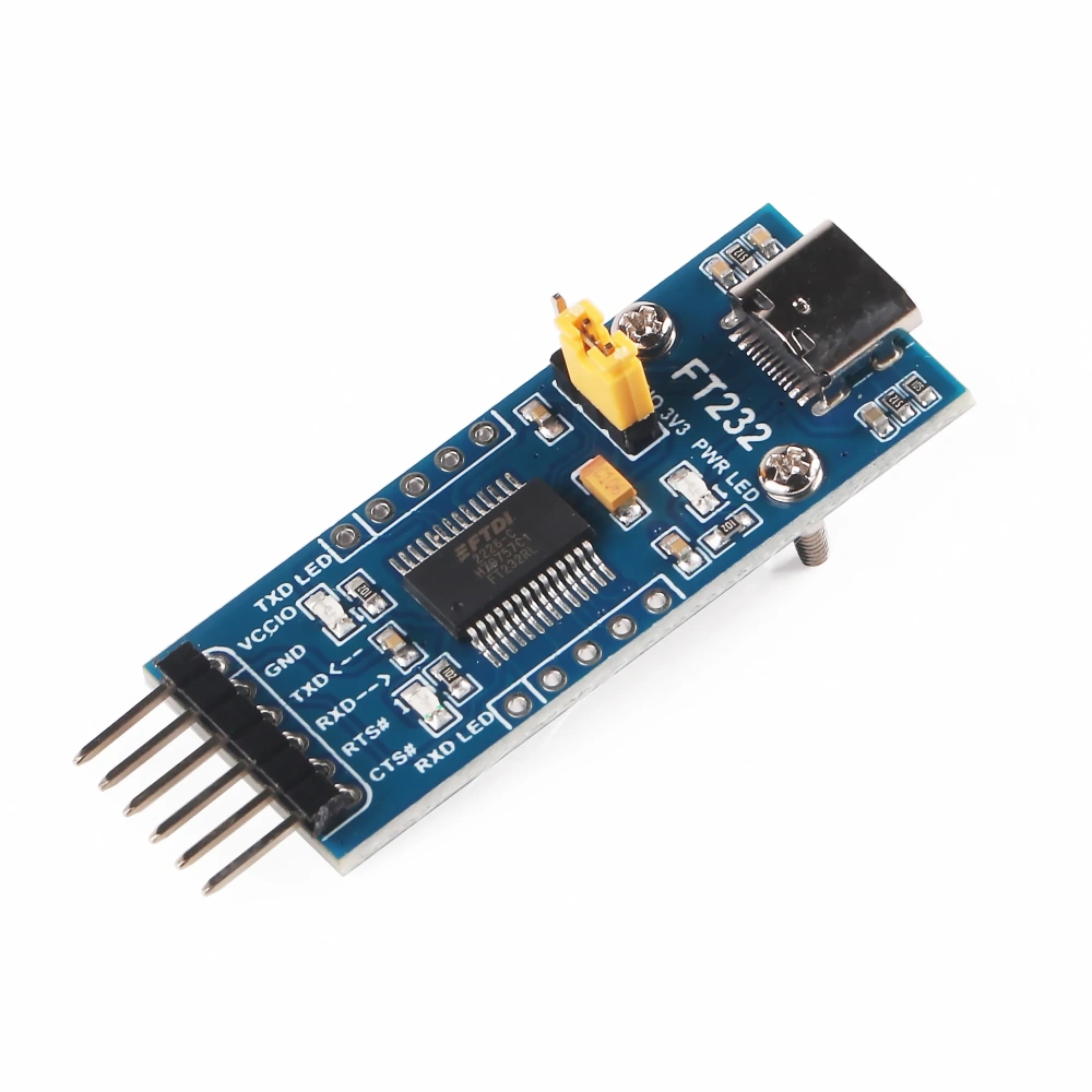USB Type C Female  to TTL Serial Converter  3.3V 5V FTDI Board Mudel Cable 6 Pins 6P Uart Aadpter