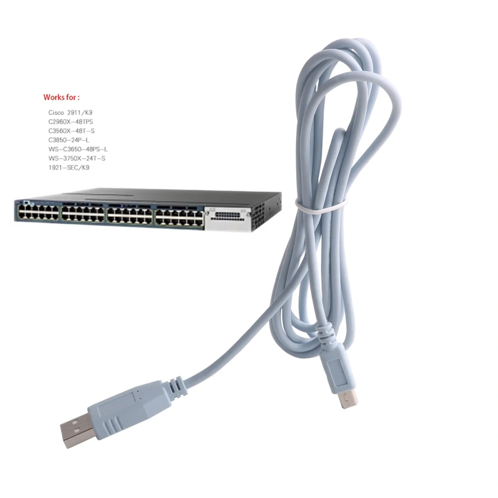 USB to Mini 5P Control Cable Suitable Debugging Console Cable for Cisco 3750x Control Switch