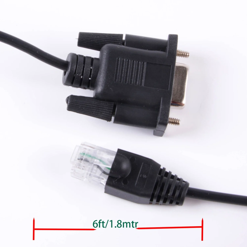 DB9 D Sub 9 Pin COM Port  to  RJ45 Serial Cable for APC Smart-UPS 5G  Compatible with APC 940-1525A or 940-0625A