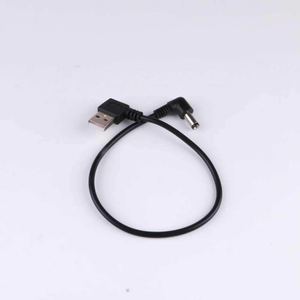 Angled USB 2.0 to 5.5/2.1mm Plug 5V DC Power Barrel Jack Cable