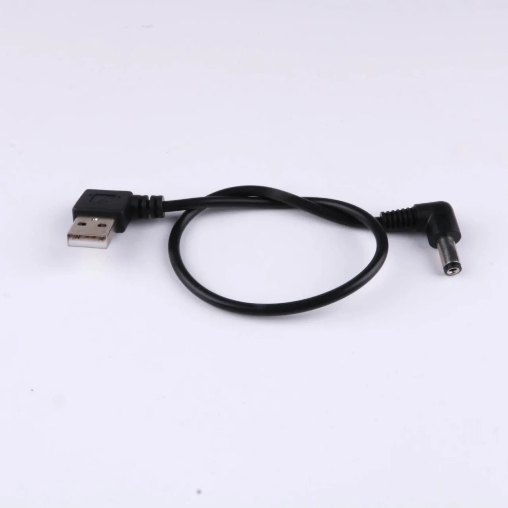 Angled USB 2.0 to 5.5/2.1mm Plug 5V DC Power Barrel Jack Cable