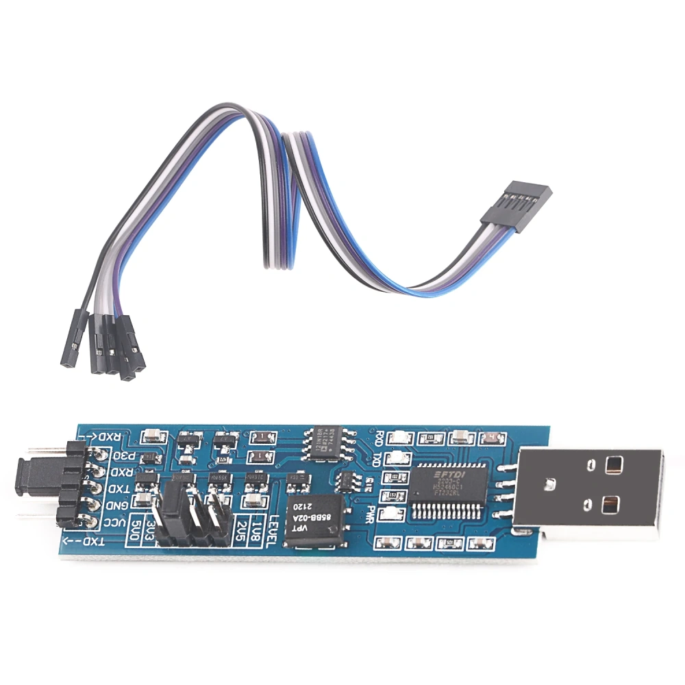 USB Serial Adapter 1.8V 2.5V 3.3V 5V TTL is Board  FTDI 2.54mm Terminal  Isolator  UART Converter  Supported Win 10 Mac OS