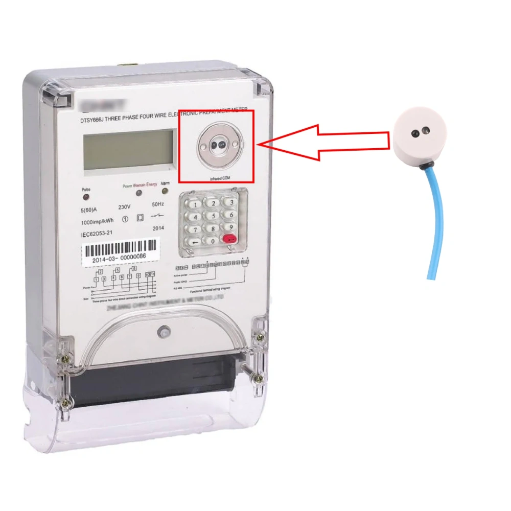 FTDI USB to IRDA Near Infrared IR Magnetic Adapter Cable for Electricity Meter,Gas Meter,Water Meter Reading Data