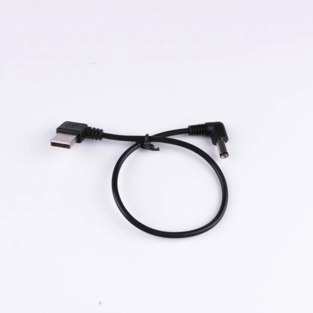 Angled USB 2.0 to 5.5/2.1mm Plug 5V DC Power Barrel Jack Cable