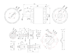 Support OEM/OEMAT4125 250KV 540KV Motor Outrunner Brushless Motor for RC Fixed Wing Airplane Drone Motors,MY SHOP,AT4125 250KV 540KV Motor Outrunner Brushless Motor for RC Fixed Wing Airplane Drone Motors