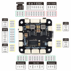 Four-in-one F405 S55A/65A/90A FPV drone ESC stack controller, used as the flight controller for FPV drone flight tower drone accessories,MY SHOP,四合一F405 S55A/65A/90A fpv无人机esc堆栈控制器，用于FPV无人机飞塔无人机配件的飞行控制器