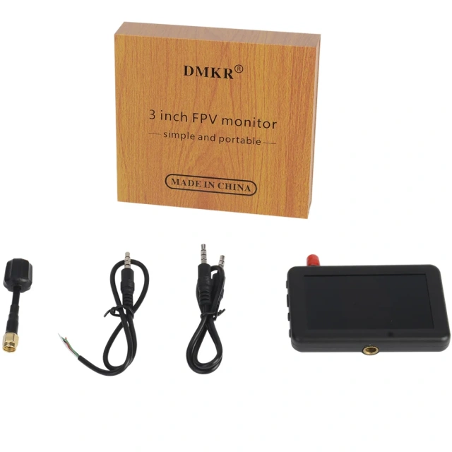 Mini 5.8G 40-channel 3-inch LCD screen 480x320 automatic search FPV monitor with built-in battery, suitable for remote-controlled multi-rotor aircraft FPV drone accessories,MY SHOP,微型 5.8G 40通道 3英寸液晶屏 480x320 自动搜索 FPV 显示器 内置电池 适用于遥控多旋翼飞行器 FPV 无人机配件