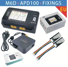 ToolkitRC M6D V3 500W 15A DC Dual-Channel Mini Intelligent Charger and Discharger, suitable for 1-6S lithium batteries, FPV model spare parts, can replace M7,MY SHOP,ToolkitRC M6D V3 500W 15A 直流双通道迷你智能充放电器，适用于 1-6S 锂电池，FPV 模型备件，可替代 M7