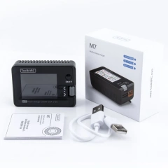ToolkitRC M7 200W 10A DC balance charger and discharger, suitable for 1-6S lithium batteries, with voltage servo detector, ESC tester, receiver LCD screen and IPS display.,MY SHOP,ToolkitRC M7 200W 10A 直流平衡充放电器，适用于 1-6S 锂电池，带电压舵机检测器、电调测试仪、接收机液晶显示屏和 IPS 显示屏。