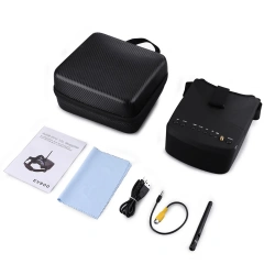 9IMOD 5.8G 40通道 FPV LS-800D 眼镜，5英寸高清液晶屏，16:9显示比例，带DVR、双天线接收器，适用于遥控FPV飞行器