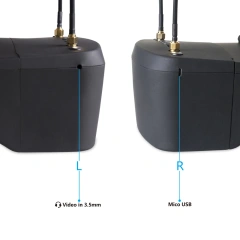 9IMOD 5.8G 40通道 FPV LS-800D 眼镜，5英寸高清液晶屏，16:9显示比例，带DVR、双天线接收器，适用于遥控FPV飞行器