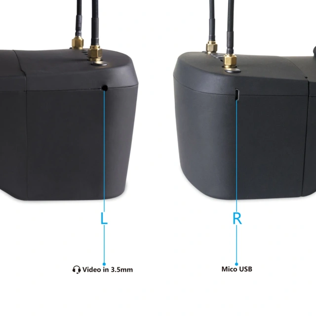 9IMOD 5.8G 40通道 FPV LS-800D 眼镜，5英寸高清液晶屏，16:9显示比例，带DVR、双天线接收器，适用于遥控FPV飞行器