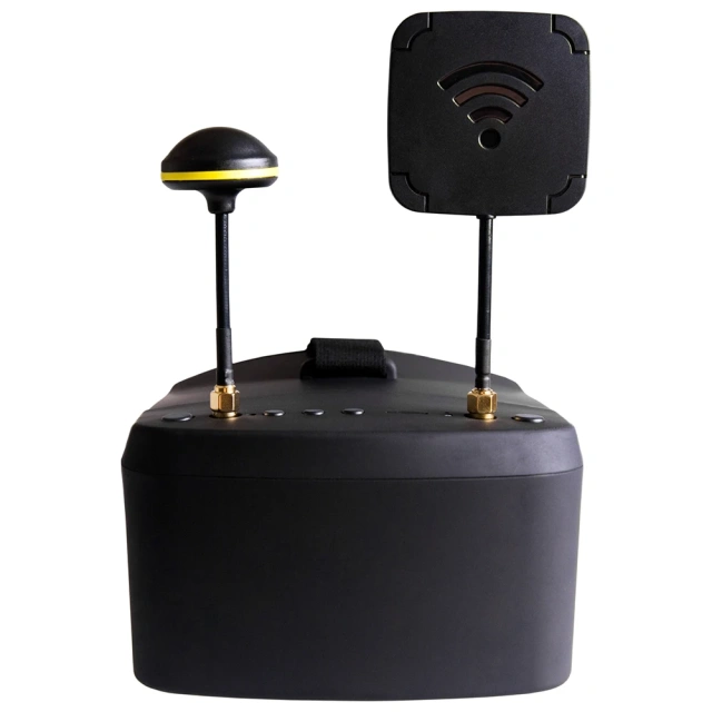 9IMOD 5.8G 40通道 FPV LS-800D 眼镜，5英寸高清液晶屏，16:9显示比例，带DVR、双天线接收器，适用于遥控FPV飞行器