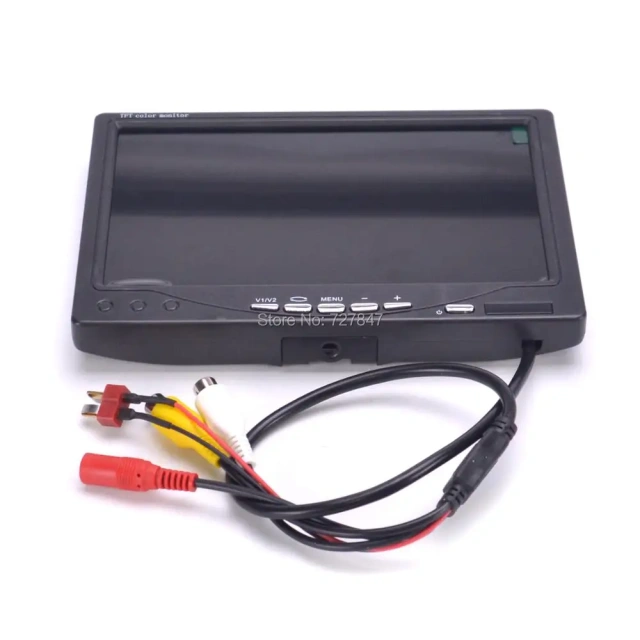 New 7-inch FPV color 1024x600 FPV monitor video screen, suitable for FPV remote-controlled multi-rotor aircraft frames and wireless composite video cameras,MY SHOP,新款7英寸FPV彩色1024x600 FPV显示器视频屏幕，适用于FPV遥控多旋翼飞行器机架无线复合视频摄像头