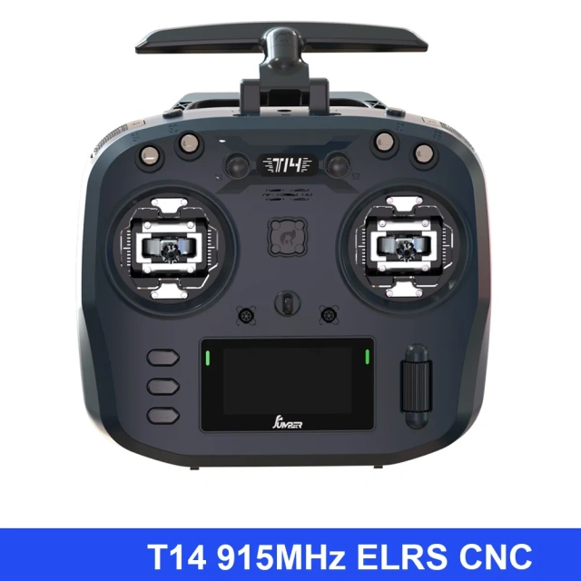 Jumper T14 2.4GHz/915MHz 1W ELRS Remote Control CNC Hall Sensor PTZ Bidirectional Folding Antenna OLED Display Remote Control Aircraft,MY SHOP,Jumper T14 2.4GHz/915MHz 1W ELRS 遥控 CNC 霍尔传感器云台双向折叠天线 OLED 显示屏遥控飞机
