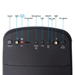 9IMOD 5.8G 40通道 FPV LS-800D 眼镜，5英寸高清液晶屏，16:9显示比例，带DVR、双天线接收器，适用于遥控FPV飞行器