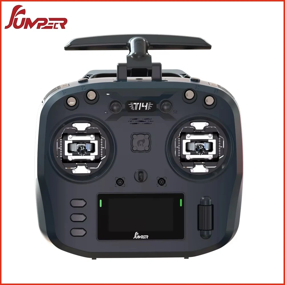 Jumper T14 2.4GHz/915MHz 1W ELRS Remote Control CNC Hall Sensor Gimbal Bidirectional Folding Antenna OLED Display FPV Drone,MY SHOP,Jumper T14 2.4GHz/915MHz 1W ELRS 遥控器 CNC 霍尔传感器云台双向折叠天线 OLED 显示屏 FPV 无人机