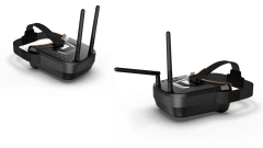 VR009 FPV 眼镜 5.8G 40通道 3英寸 480x320 视频头戴式高清 DVR 分集式 FPV 眼镜，适用于相机无人机及配件